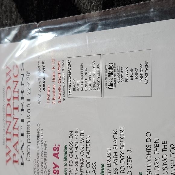 VINTAGE 1998 ANGELFACE SHEEP STAR WINDOW PAINTING PATTERN HOME BUSINESS … - Picture 8 of 11